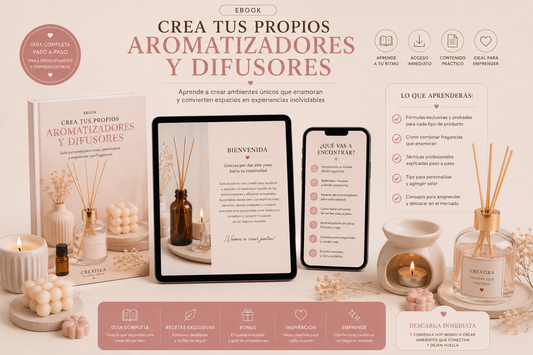 Crea y vende Aromatizadores y Difusores Premium